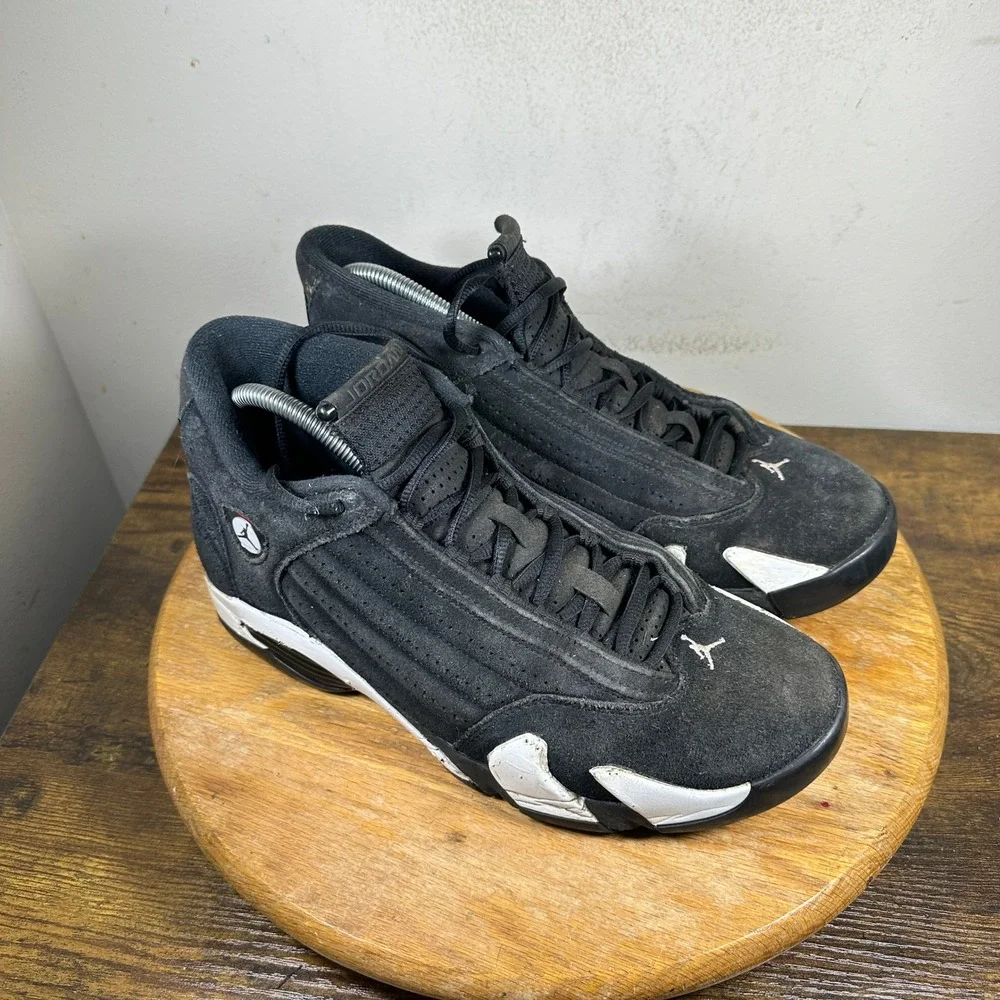 Nike Air Jordan 14 Retro Black White Mens Basketball Shoes Size 9 487471-016